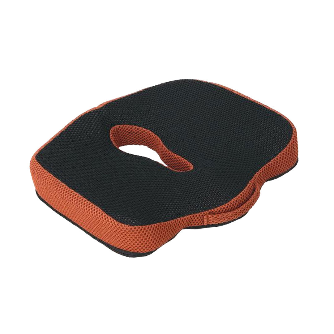 CARMATE Orthopedic Memory Foam Seat Cushion (Key Hole) For Tailbone Pain Relief, Sciatica Pain Relief, Hip Support, Lower Back Support With Computer, Car, Office Ergonomic Chair