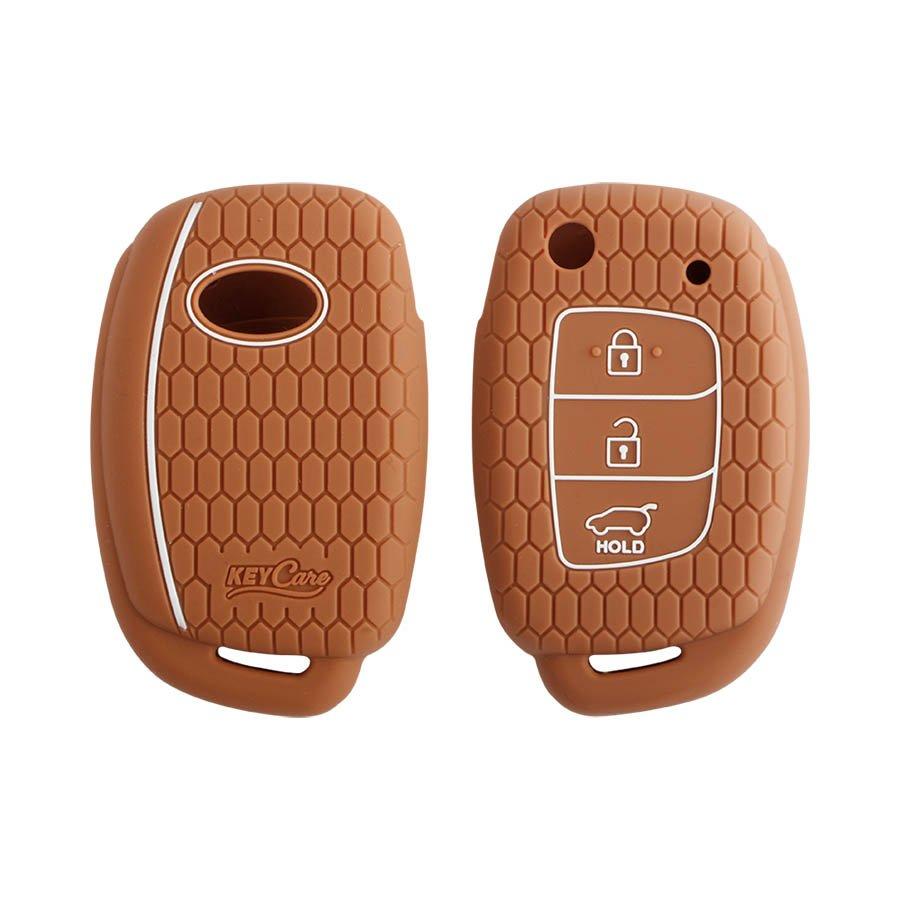 Keycare Silicon Car Key Cover for Hyundai - Creta (Flip Key) (KC 10) - CARMATE®