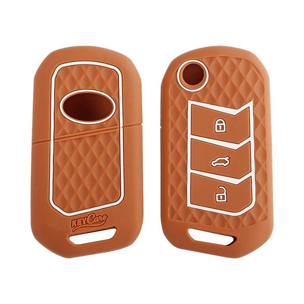 Keycare Silicon Car Key Cover for Mahindra - Thar 2020 onwards (KC 09) - CARMATE®