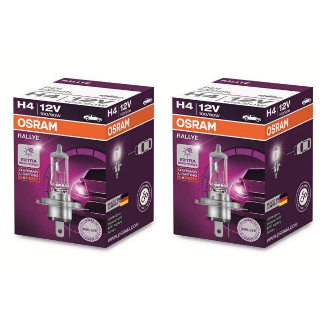 Osram Rallye H4 Halogen 62204 Exterior Headlight Bulb (12V, 100/90W, 2 Bulbs)