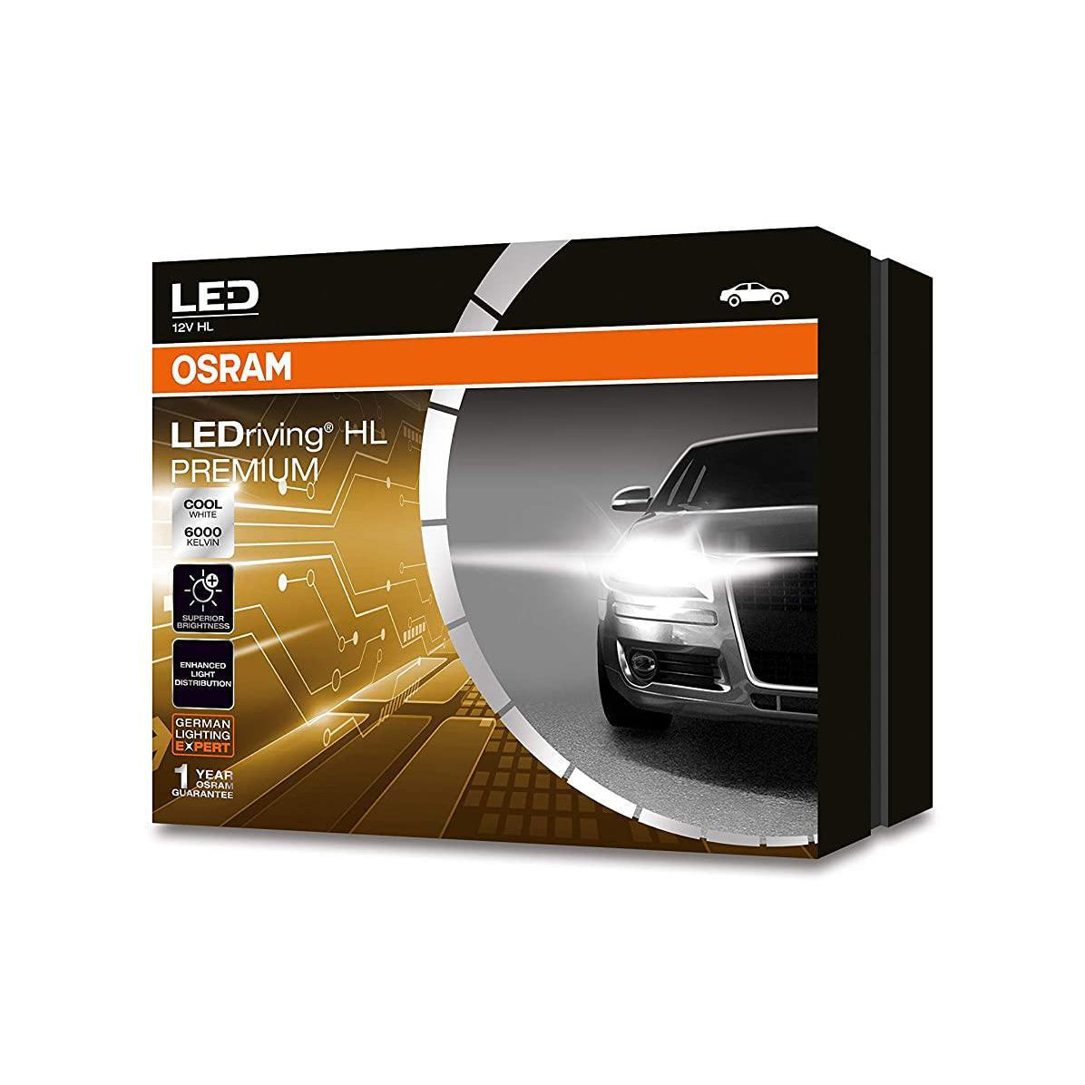 Osram H4 46204CW Headlamp LED (Set of 2, 25/25W 12V) – CARMATE®