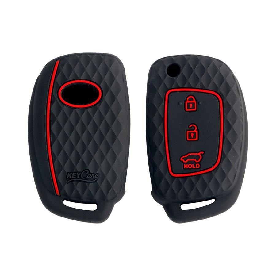 Keycare Silicon Car Key Cover for Hyundai - Xcent (2011-2016) (KC 16) - CARMATE®