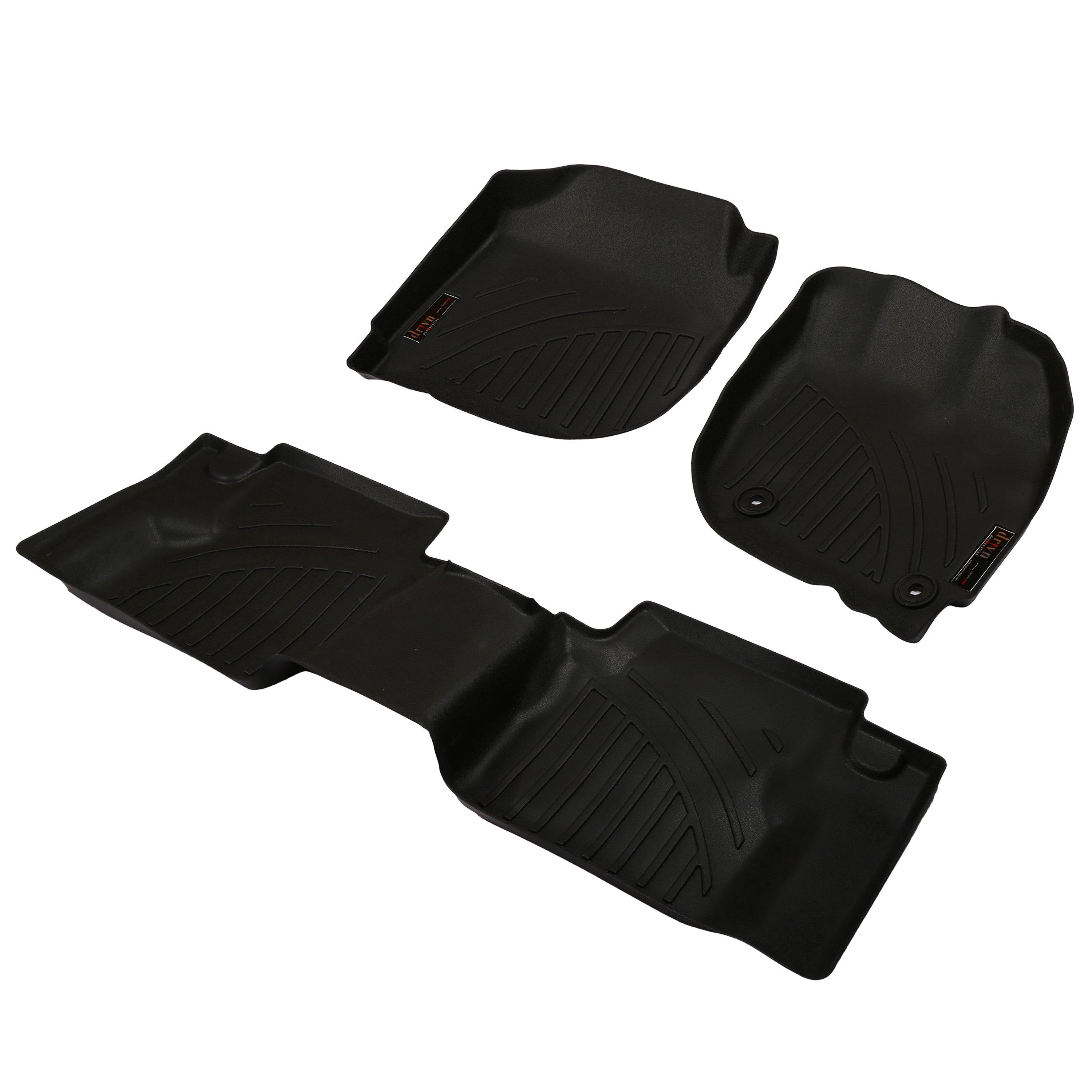 Drivn 5D TPV Car Foot Mat for Honda City - Beige, 5D Car Floor Mat, Customised Car Floor Mat for Honda City (Set of 3) - CARMATE®