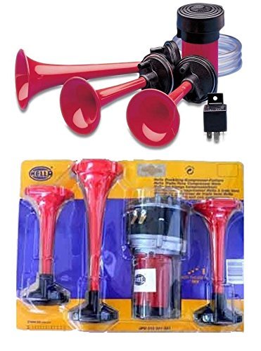 Hella 003001681 Multi-Tone Air Horn (12V,580/780/860 Hz,118 dB @ 2m)