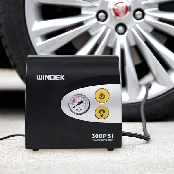 WINDEK 1904 Analog Tyre Inflator with Compact Design, Fast Inflation Air Pump for All Car, Heavy Duty Vehicle & Bike with LED Light, Universal