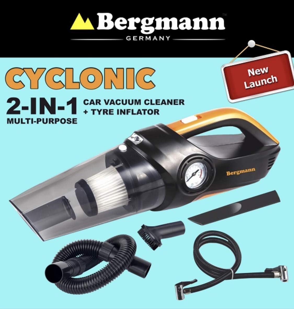Multipurpose Vacuum Cleaner with Blower and Inflator