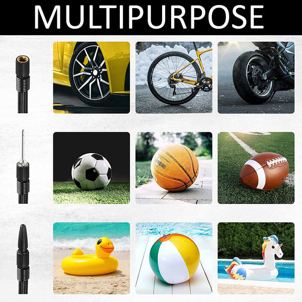 WINDEK 1904 Analog Tyre Inflator with Compact Design, Fast Inflation Air Pump for All Car, Heavy Duty Vehicle & Bike with LED Light, Universal