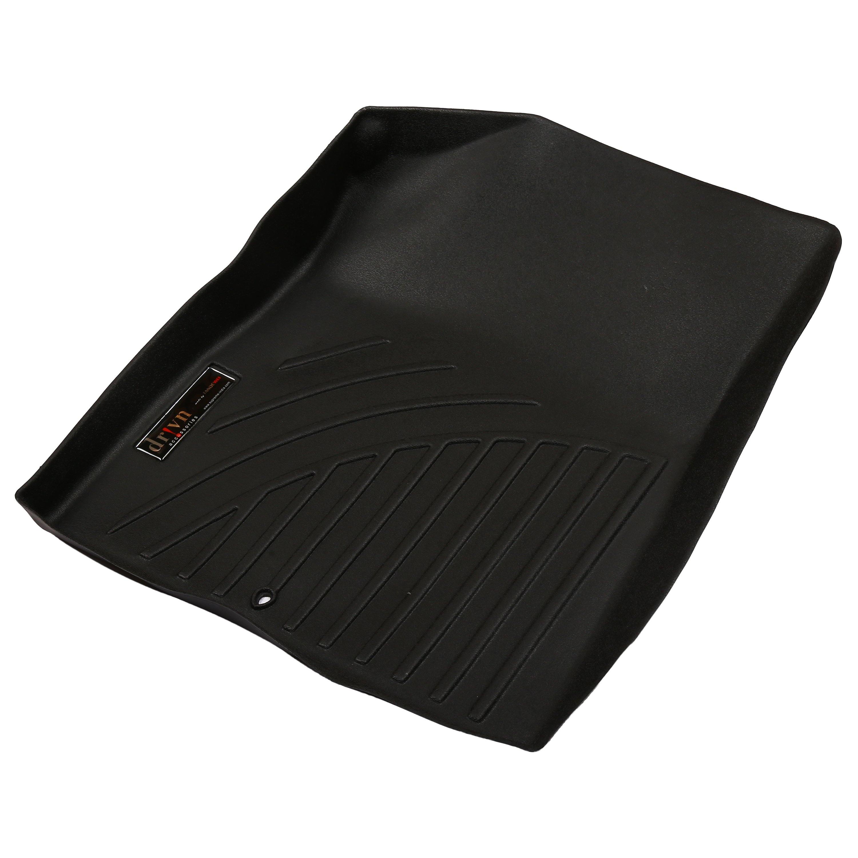 Drivn 5D TPV Car Foot Mat for Hyundai Creta - Black, 5D Car Floor Mat, Customised Car Floor Mat for Hyundai Creta (Set of 3) - CARMATE®