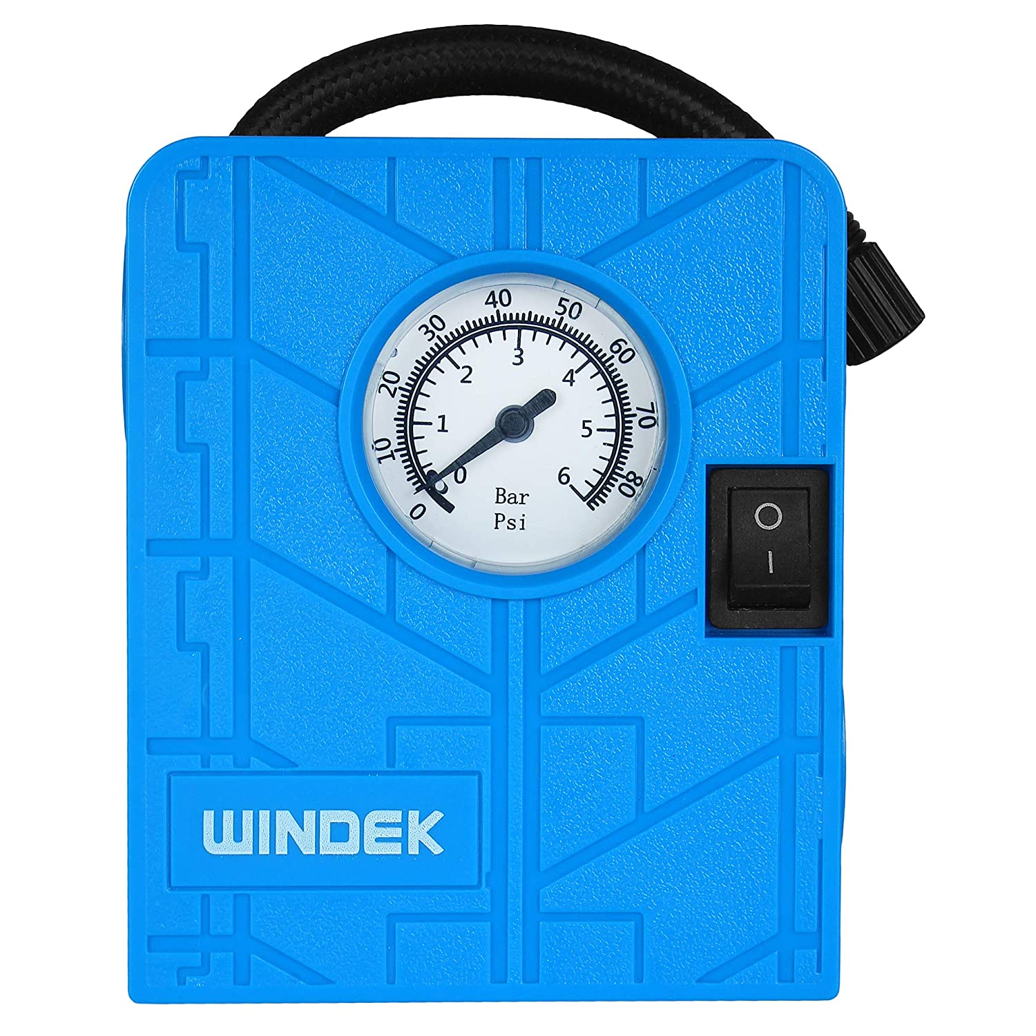 Windek 1500 -12V Portable Mini Air Pump Compressor Tyre Tire Inflator for Car, Bike, Bicycle, Motorcycles, Balls, with LED Light