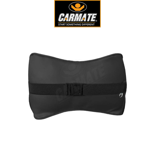 CARMATE Embassy Car Seat Neck Pillow, Headrest Cushion for Neck Pain Relief & Cervical Support with Pure Memory Foam and Ergonomic Design (Black Net)