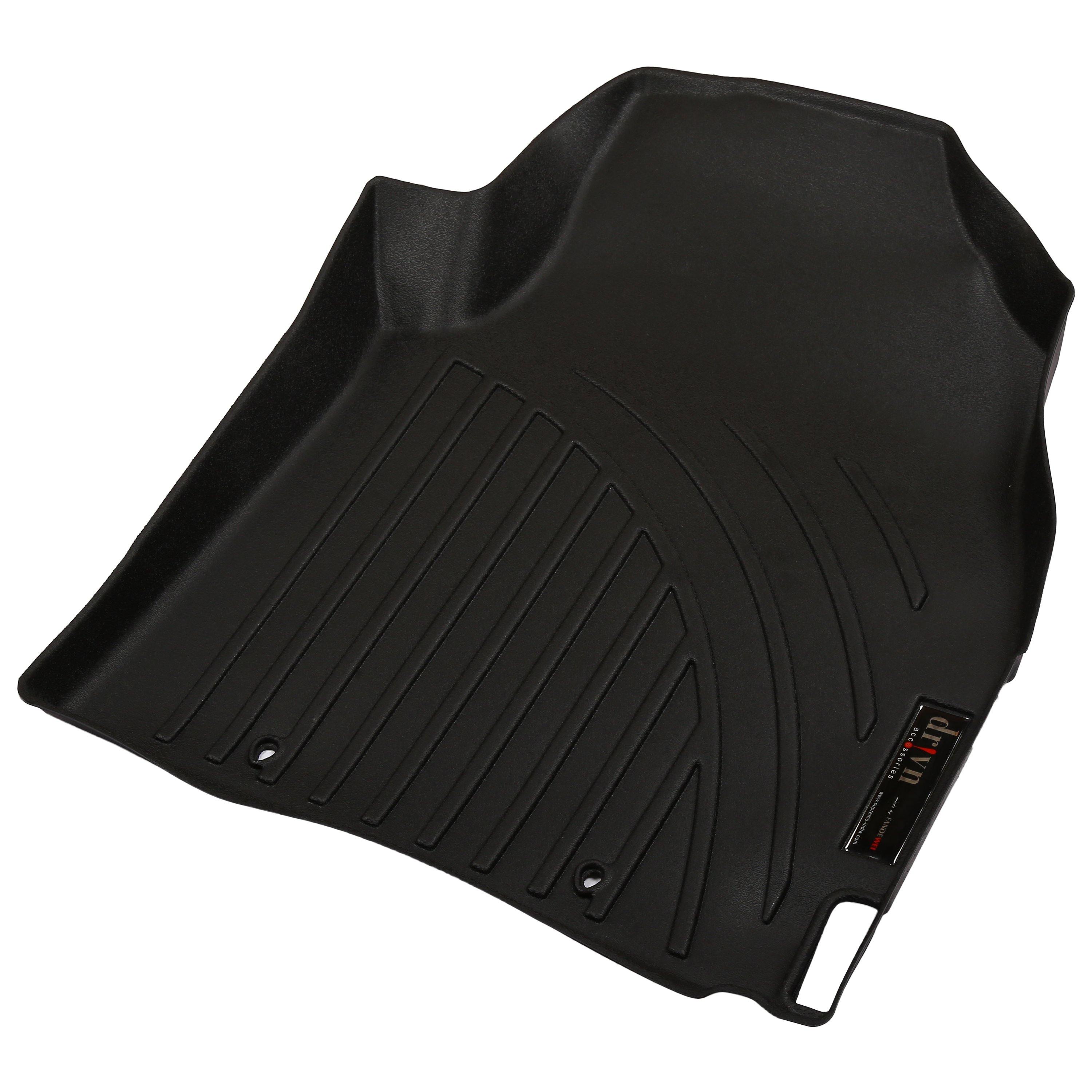 Drivn 5D TPV Car Foot Mat for Hyundai Creta - Black, 5D Car Floor Mat, Customised Car Floor Mat for Hyundai Creta (Set of 3) - CARMATE®