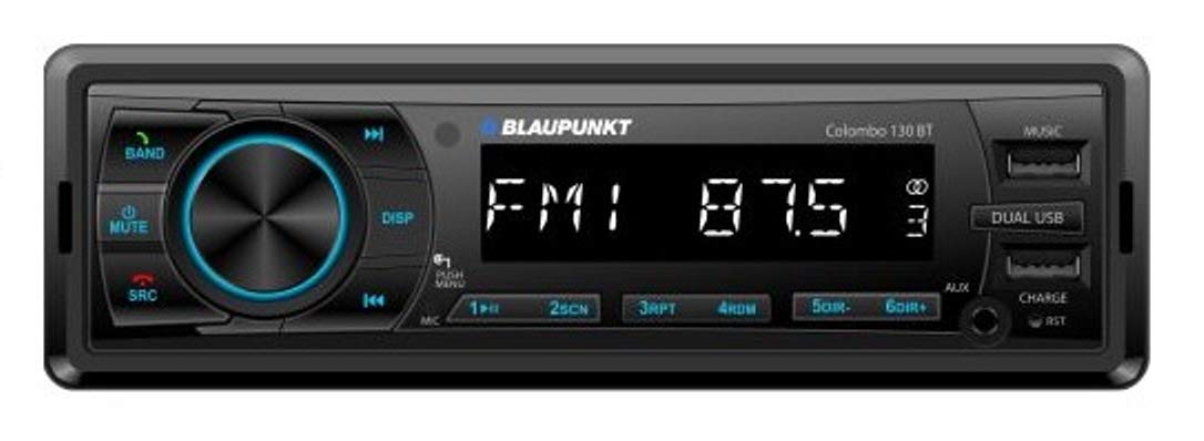 Blaupunkt Colombo 130BT Dual USB/MP3/AUX/BT Car Digital Media Receiver –  CARMATE®