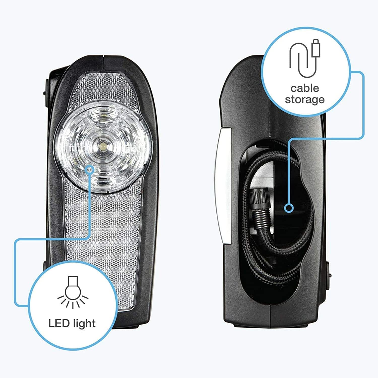 WINDEK 1902 Digital Tyre Inflator Portable & Easy to Operate Tire Air Pump with Auto Shut-Off & LED Light (Black)