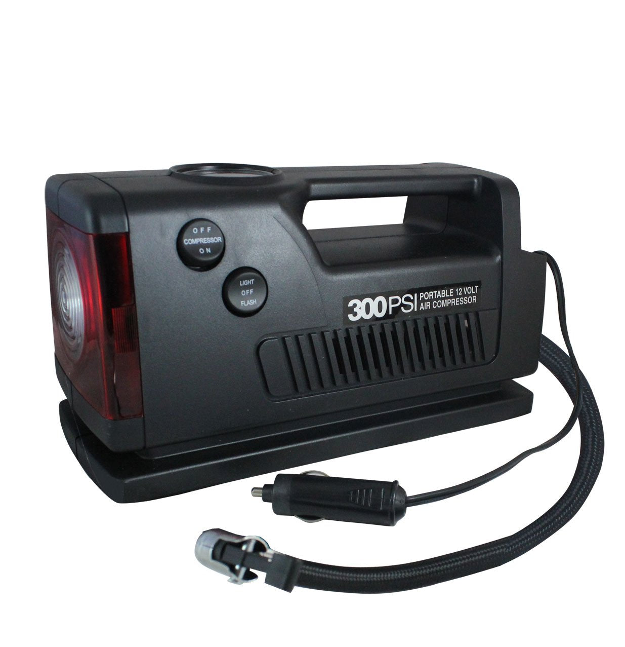 Coido 3326 Car Tyre Inflator with Torch, Emergency Flasher and 300