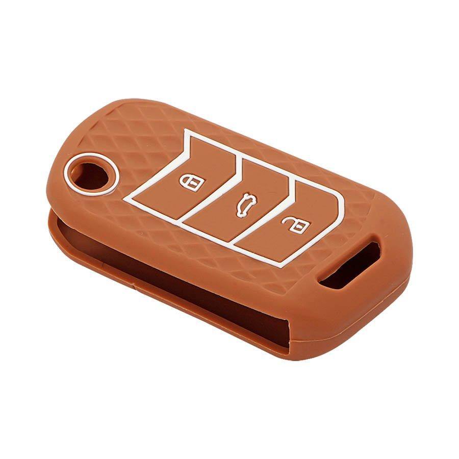 Keycare Silicon Car Key Cover for Mahindra - Thar 2020 onwards (KC 09) - CARMATE®