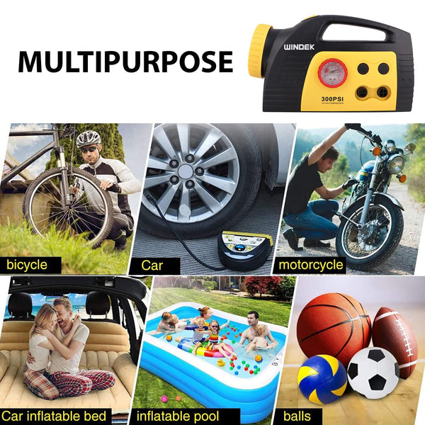 WINDEK RCP_C25B_1901 Analog Preset Tyre Inflator, Black - (320 PSI)