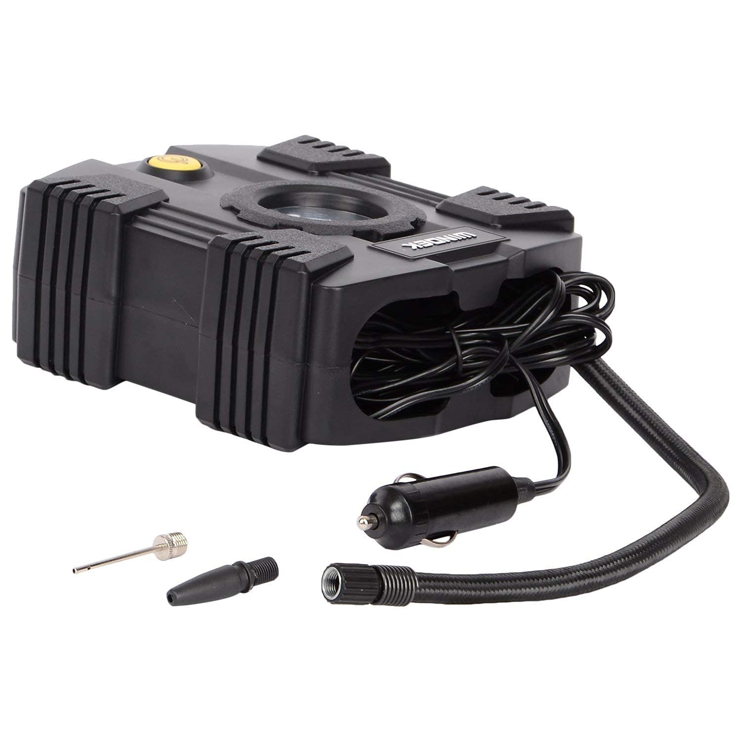 Windek 1501 Analog Tyre Inflator Multi-Purpose Air Pump with Compact Design & Speedy Inflation (Black)
