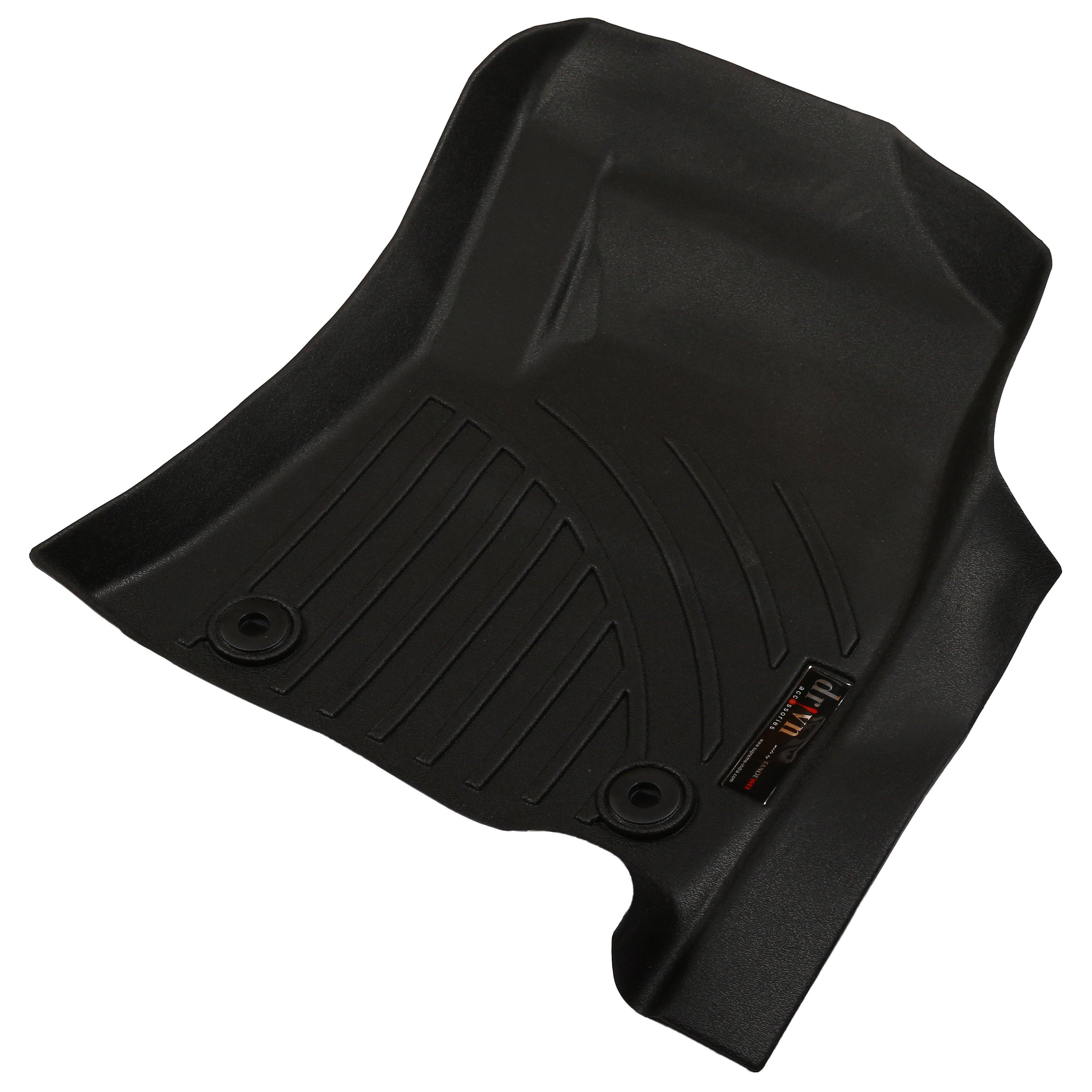 Drivn 5D TPV Car Foot Mat for Toyota Fortuner Manual - Black, 5D Car Floor Mat, Customised Car Floor Mat for Toyota Fortuner (Set of 4) - CARMATE®