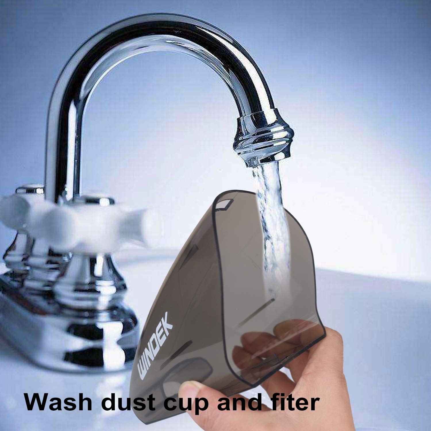 WINDEK 1001 Powerful Car Vacuum Cleaner 3000 Pa DC 12V Featherweight Multi-Functional and Highly Portable Machine (100 W, Black), Universal