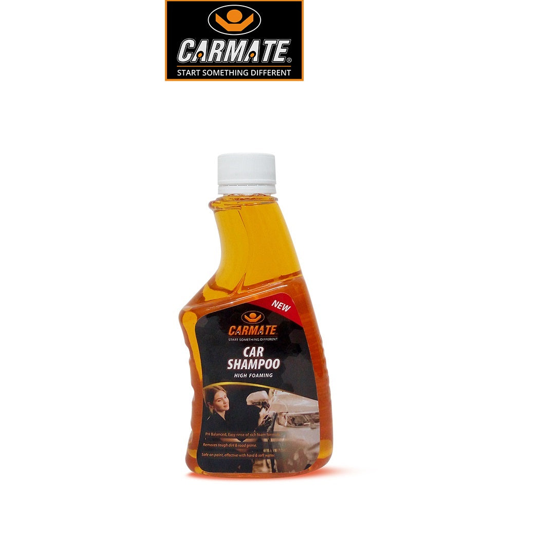 CARMATE High Foaming PH Balanced Easy Rinse of Rich Foam Formula Car Washing Shampoo - Car Washing Liquid (300 ml)