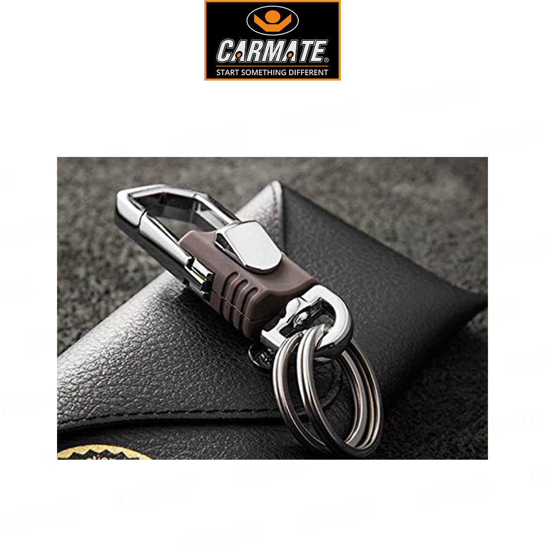 CARMATE Premium Universal car Key Holder Handwoven Key Chain Alloy Keyring