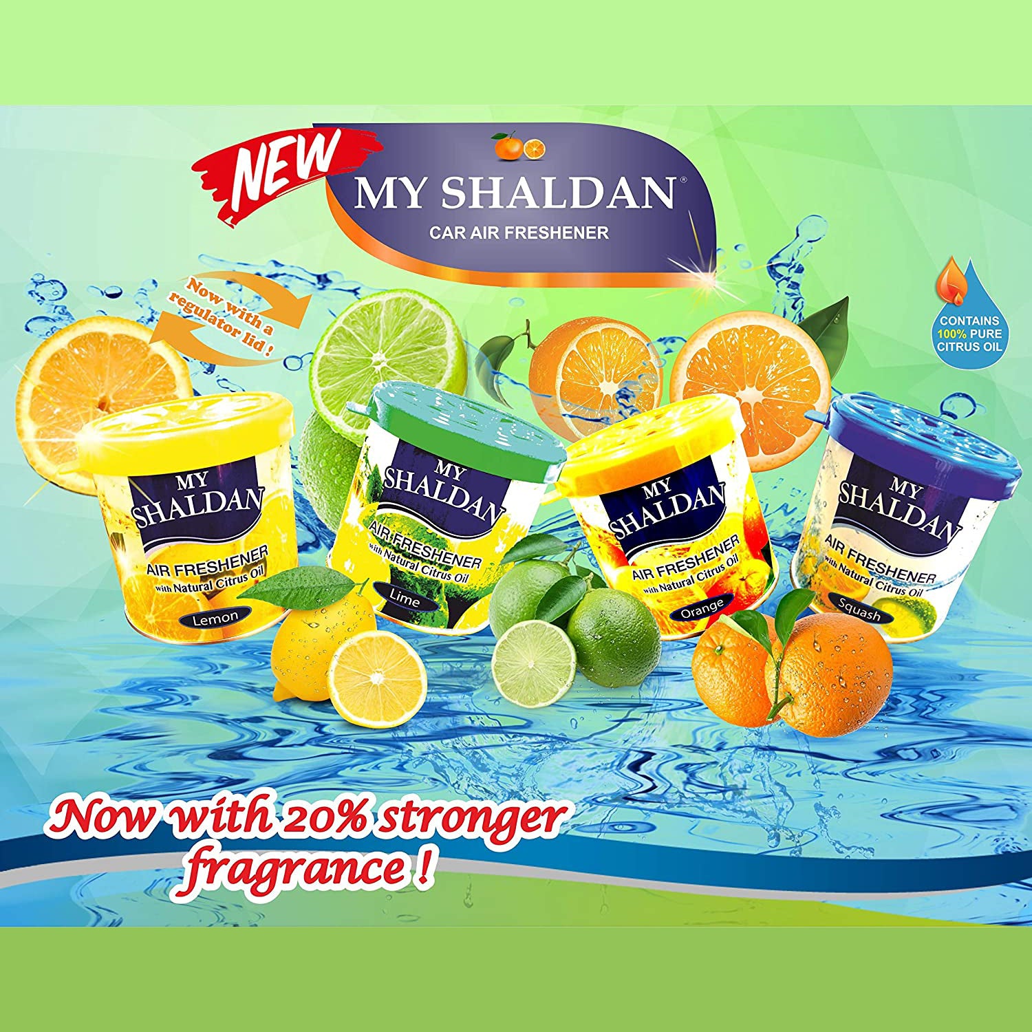 My Shaldan Orange Car Air Fresheners Can (80g)