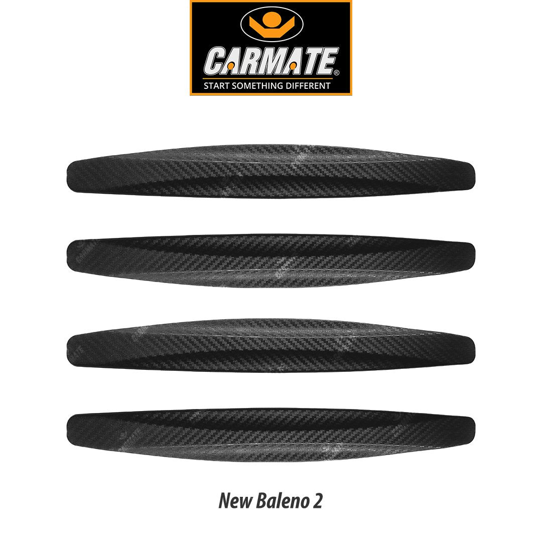 CARMATE Customized Black Car Bumper Scratch Protector for Maruti Suzuki Baleno - Set of 4