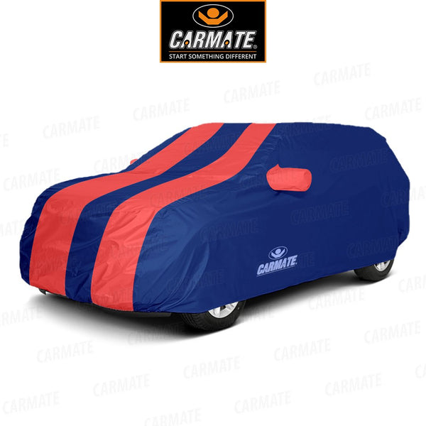 Carmate Passion Car Body Cover (Red and Blue) for  Skoda Fabia - CARMATE®