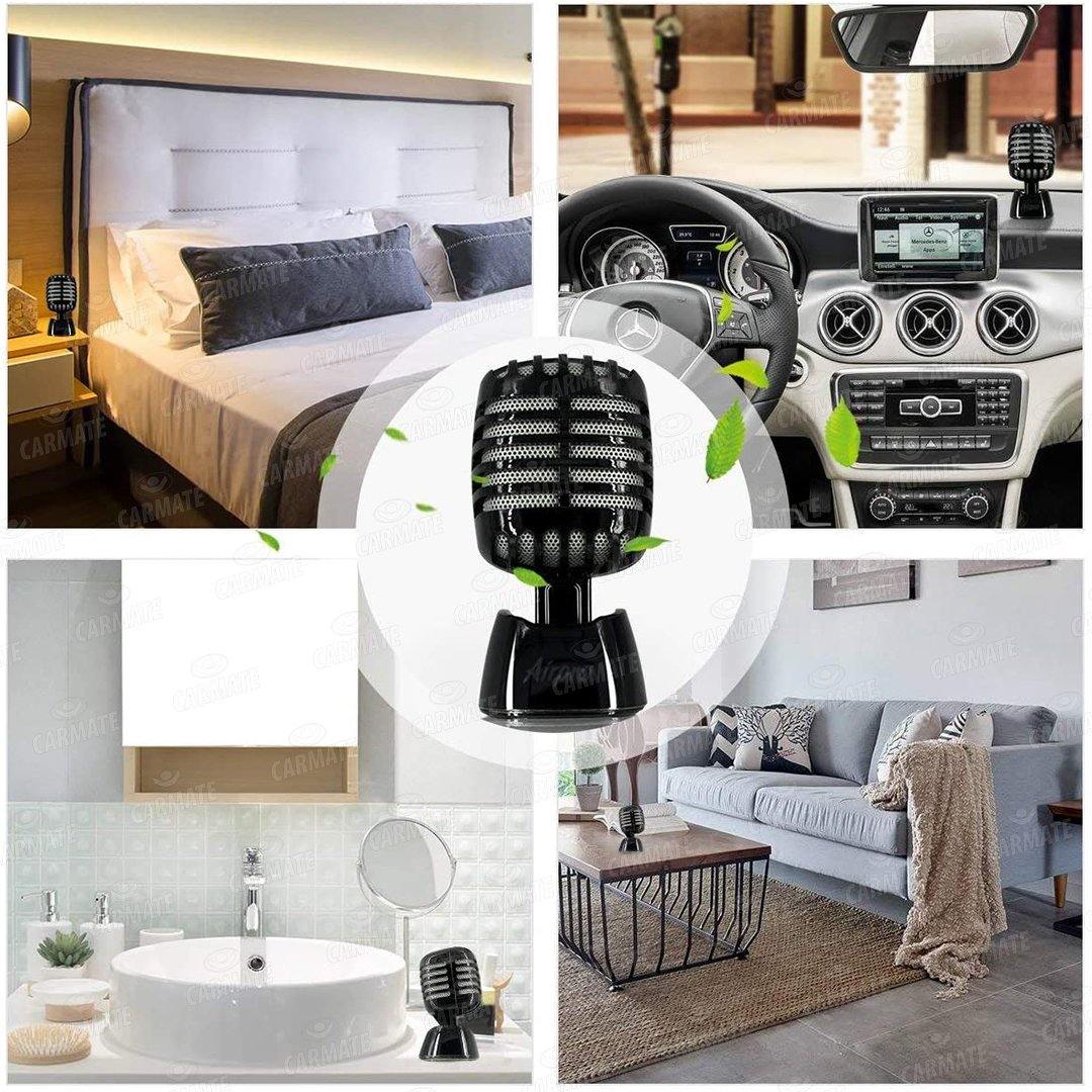 Airpro Mic Man Gel Air Freshener - Velvet Mask for Car Desk Office Cabin Home Room Perfume and Fragrance - CARMATE®