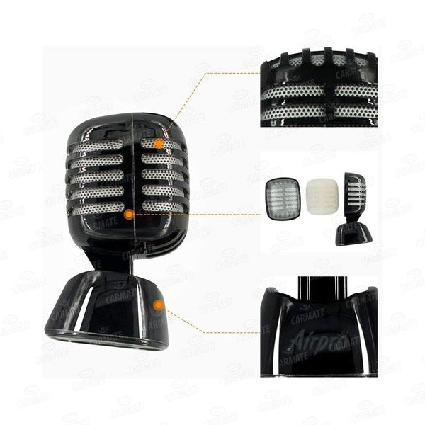 Airpro Mic Man Gel Air Freshener - Velvet Mask for Car Desk Office Cabin Home Room Perfume and Fragrance - CARMATE®