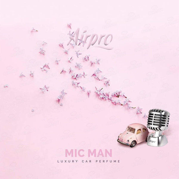 Airpro Mic Man Gel Air Freshener - Ocean Escape for Car Desk Office Cabin Home Room Perfume and Fragrance - CARMATE®