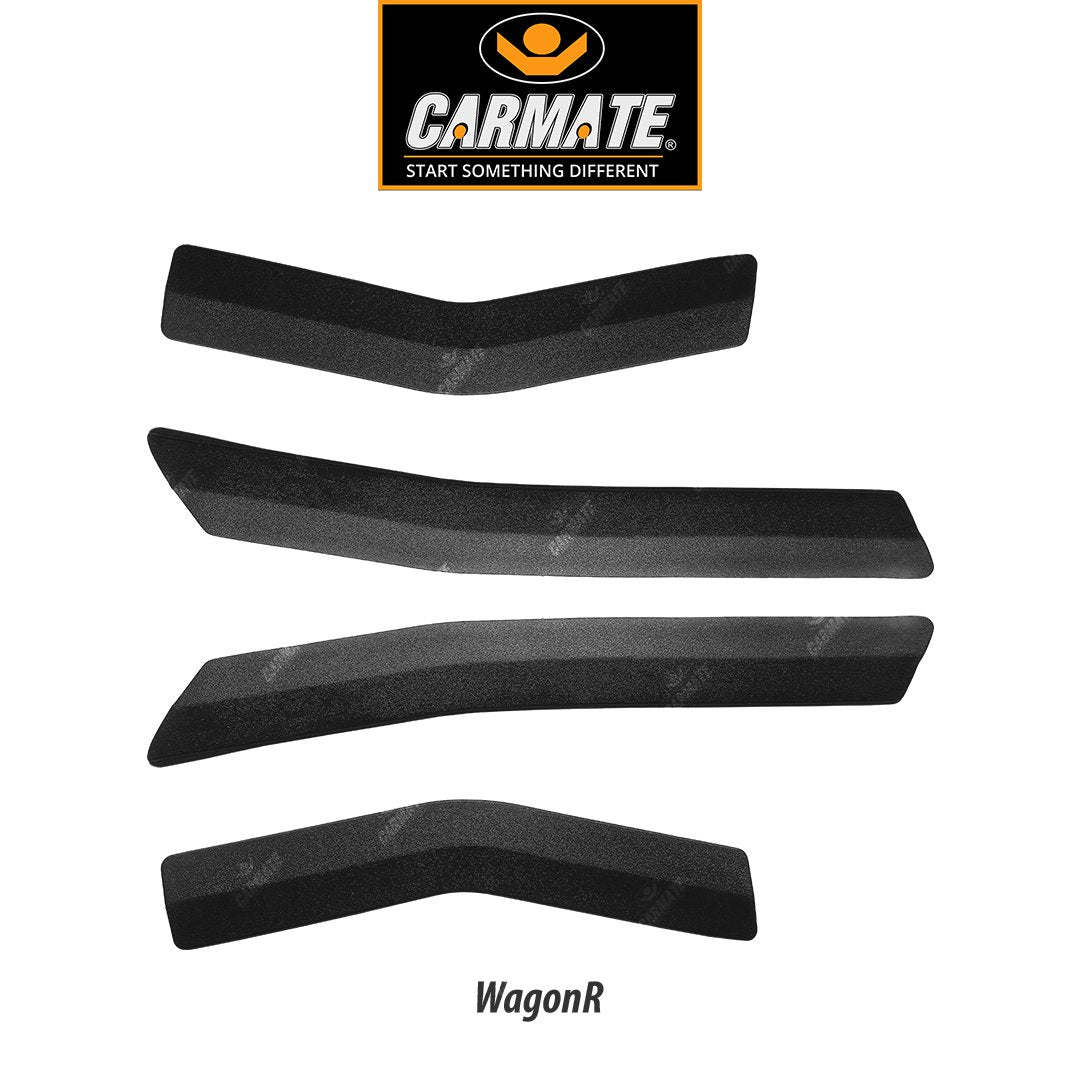 CARMATE Customized Black Car Bumper Scratch Protector for Maruti Suzuki Wagon R - Set of 4