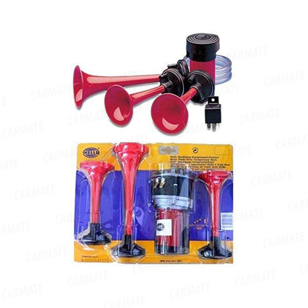 Hella Multi-Tone Air Horn (12V,580/780/860 Hz,118 dB @ 2m) - CARMATE®