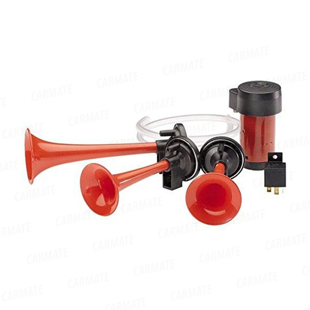 Hella Multi-Tone Air Horn (12V,580/780/860 Hz,118 dB @ 2m) - CARMATE®
