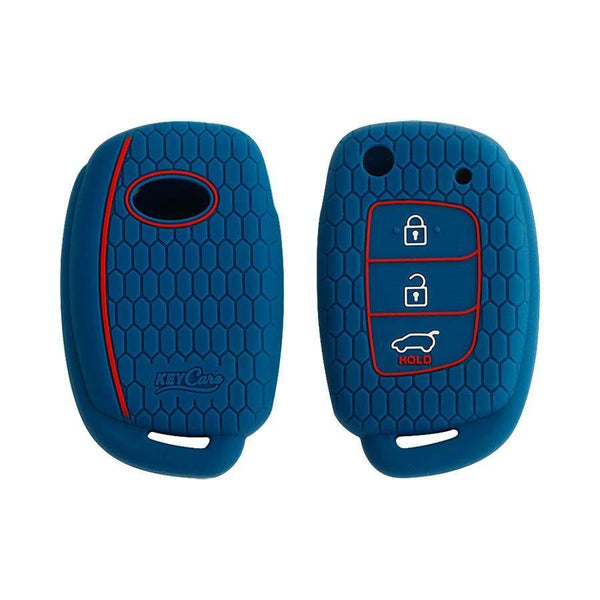 Keycare Silicon Car Key Cover for Hyundai - i20 Elite (Flip Key) (KC 10) - CARMATE®