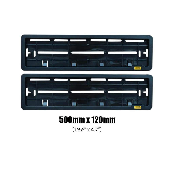 CARMATE Ultimate Quality Frame for All CAR Number Plates (Set of Two Pcs. Front and Back)