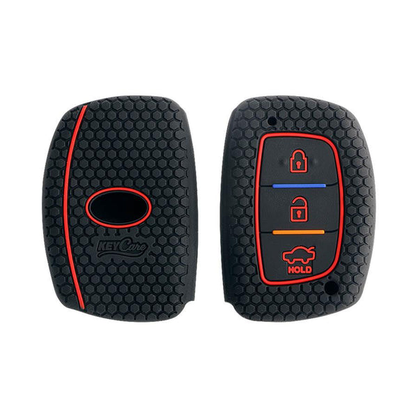 Keycare Silicon Car Key Cover for Hyundai - Grand i10 (Button Start) (KC07) - CARMATE®