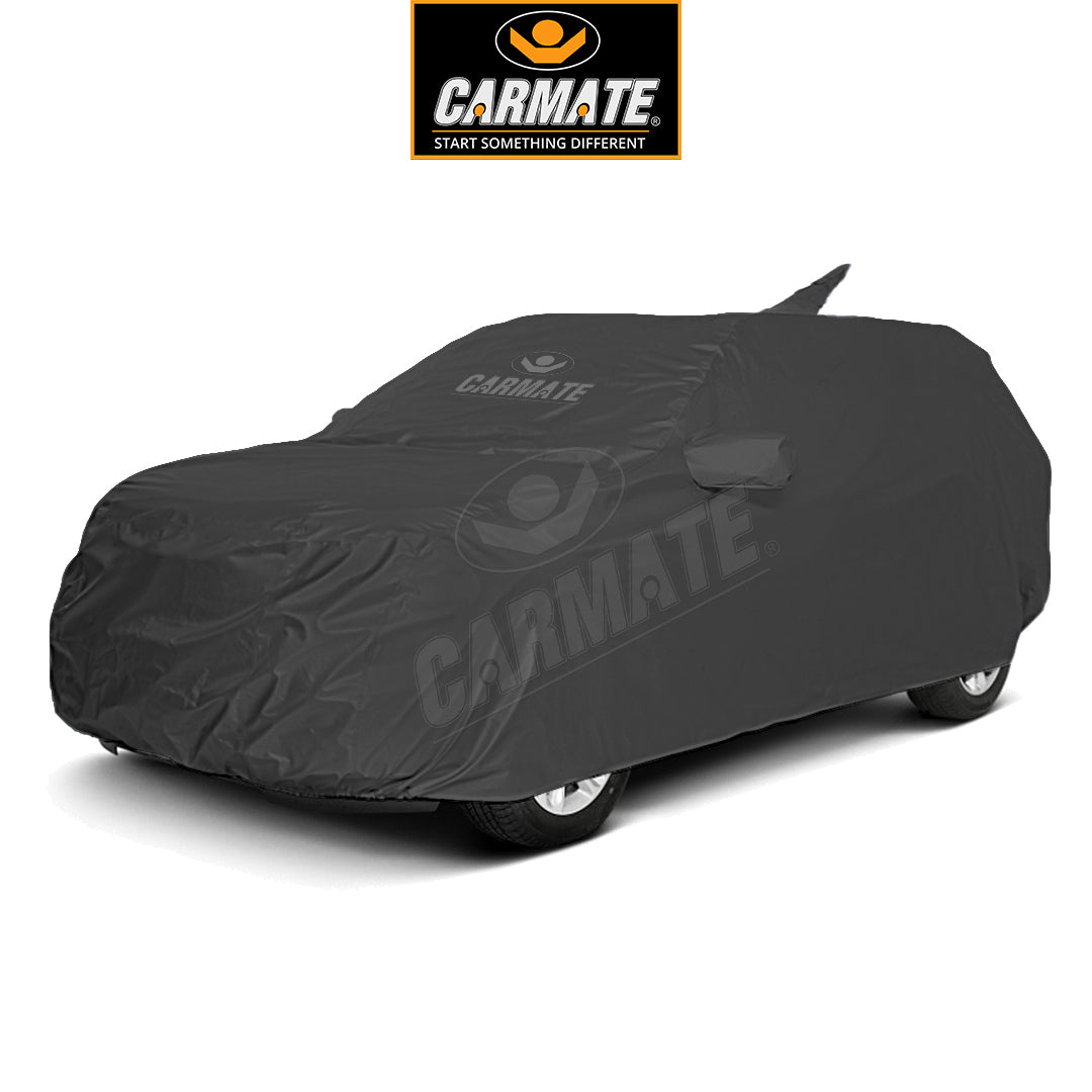 Carmate Pearl Custom Fitting Waterproof Car Body Cover Grey For Hyundai - Santro 2018 - CARMATE®
