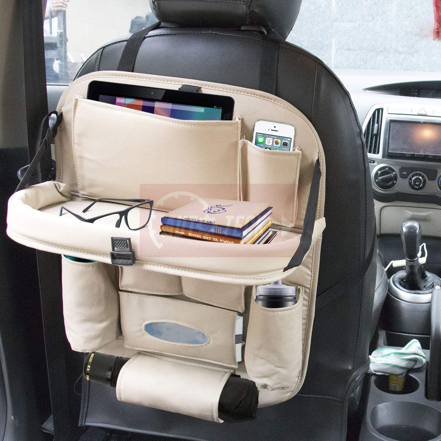CARMATE Universal PU Leather Auto Car Seat Back Organizer with Foldabl –  CARMATE®