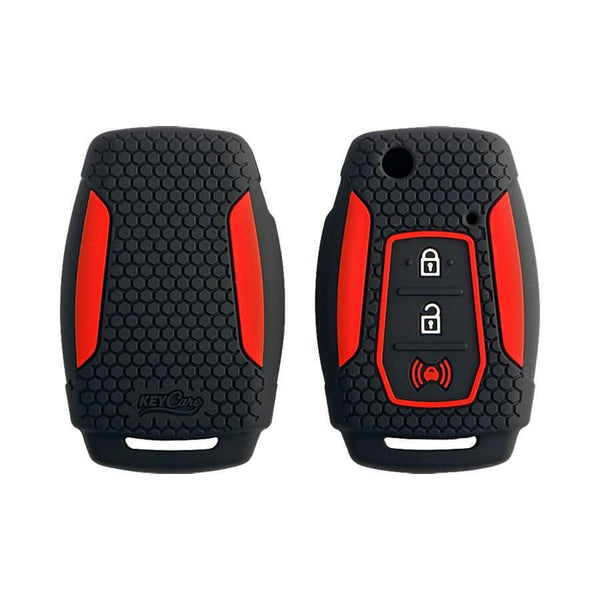 Keycare Silicon Car Key Cover for Mahindra - XUV 300 (KC 25) - CARMATE®