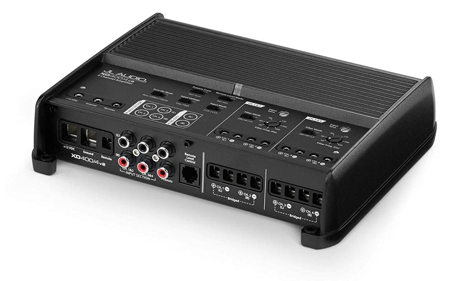JL Audio XD400/4v2 4-channel car amplifier - 75 watts RMS x 4