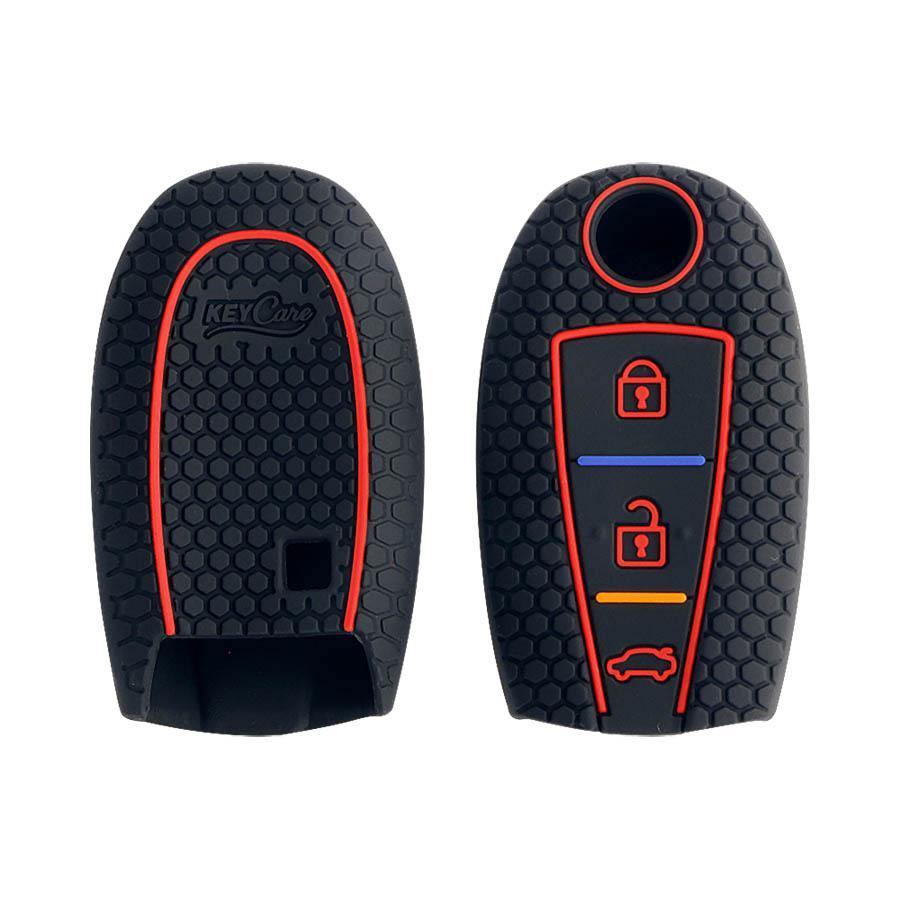 Keycare Silicon Car Key Cover for Maruti - BREZZA (Button Start) - CARMATE®