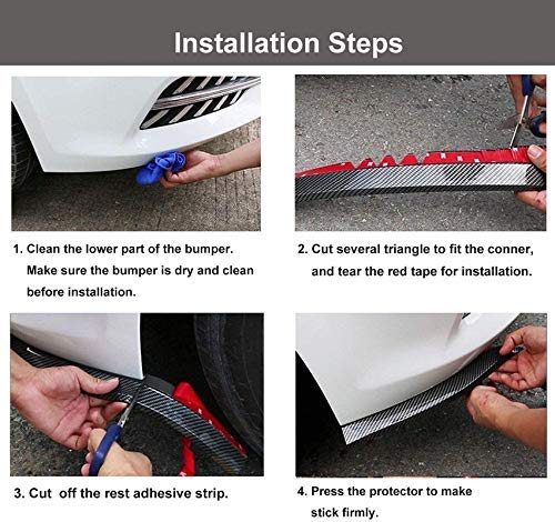 CARMATE Samurai Carbon Car Body Kit Bumper Lip Side Skirt Rubber Edge Decorative Protector