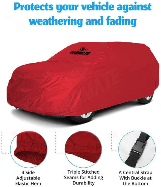 Carmate Parachute Car Body Cover (Red) for  Tata - Manza - CARMATE®