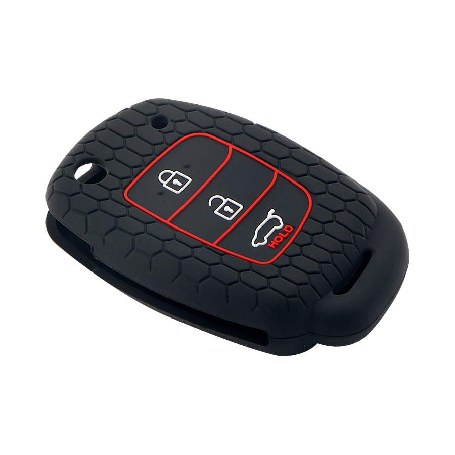 Keycare Silicon Car Key Cover for Hyundai - Aura (Flip Key) (KC 10) - CARMATE®
