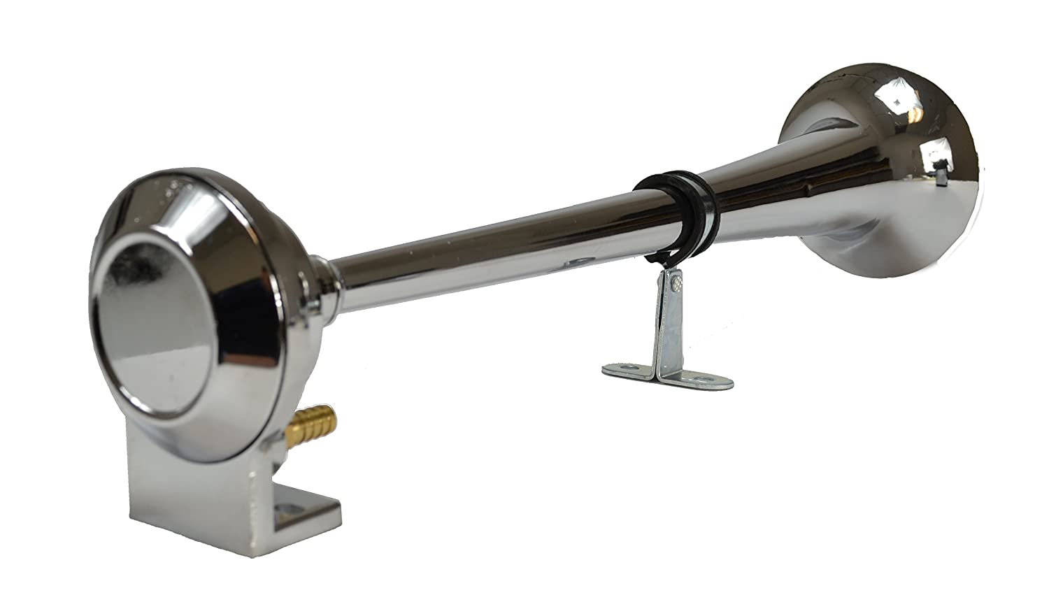Air Horn, Chrome Zinc Dual Trumpet Air Horn with Compressor for