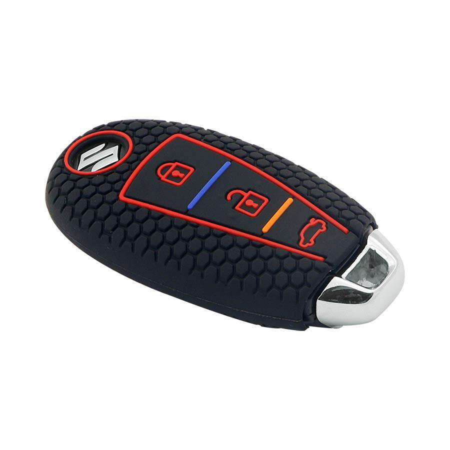 Keycare Silicon Car Key Cover for Maruti - BREZZA (Button Start) - CARMATE®