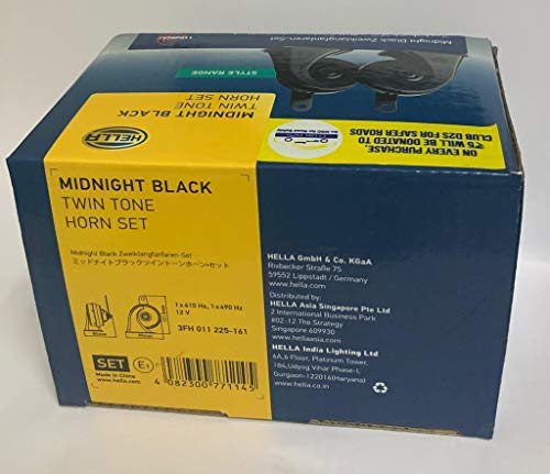 Hella Midnight Black 12v, 410/490Hz