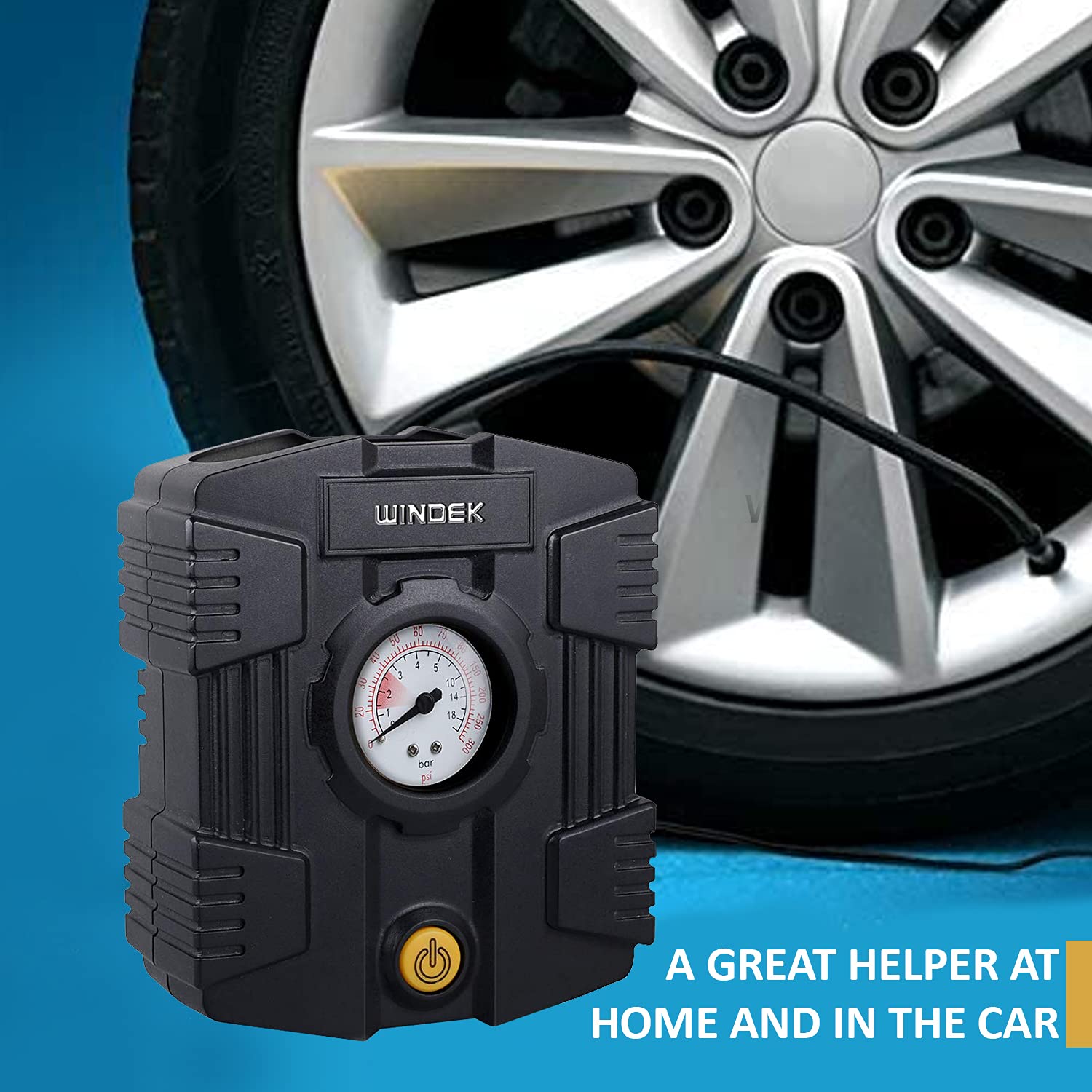 Windek 1501 Analog Tyre Inflator Multi-Purpose Air Pump with Compact D –  CARMATE®