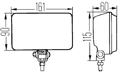 Hella 005860231 450 Driving Light H3 12v Sae/ece, Clear Lens (Clear)